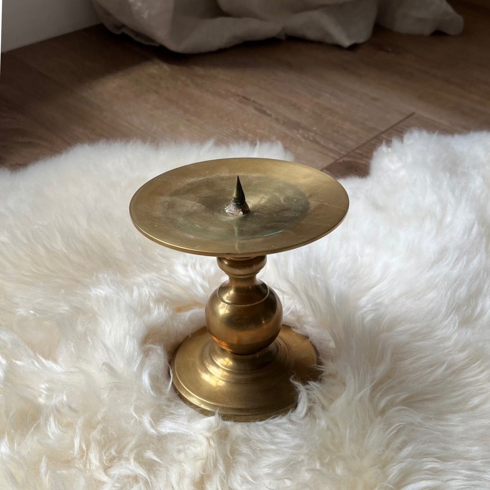 Vintage Brass Candle Holder